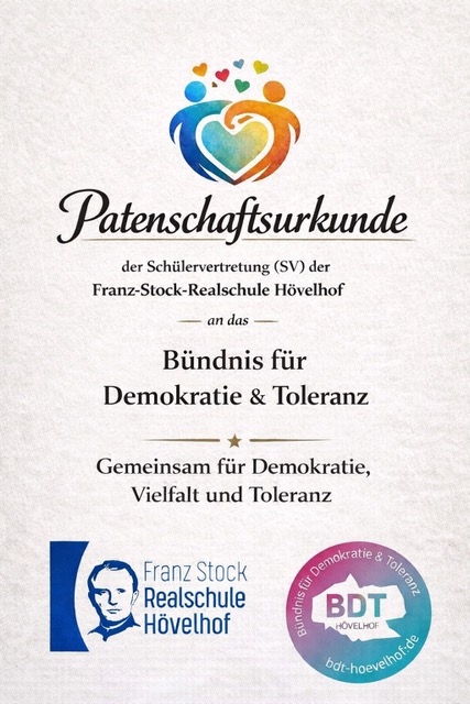 Patenschaftsurkunde